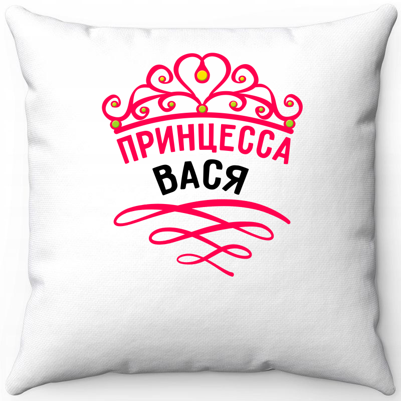 

Подушка декоративная Море Маек Белая 40х40, принцесса Вася, Белый, Белая 40х40