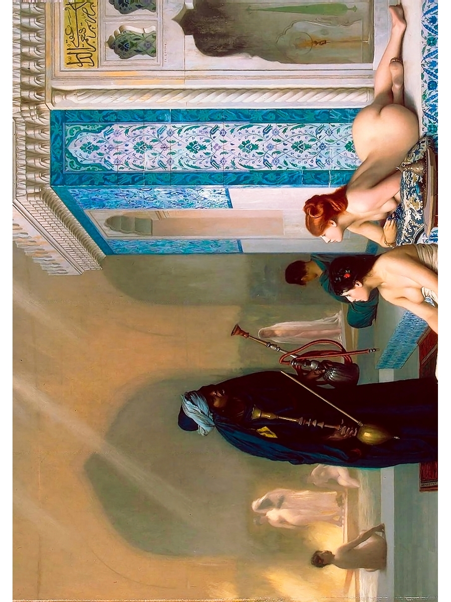 фото Постер drabs a3 жан леон жером - бассейн в гареме