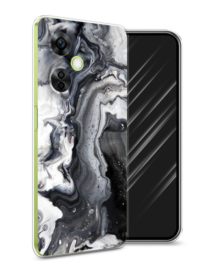 

Чехол Awog на OnePlus Nord N30 5G/Nord CE3 5G/Nord CE3 Lite "Бело-черные сложные полосы", Серый;серебристый;белый, 153750-3