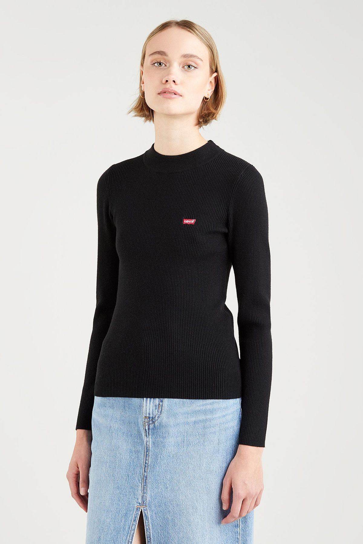 

Свитер Levi's для женщин, чёрный, размер S, A0719-0000, Черный, A0719