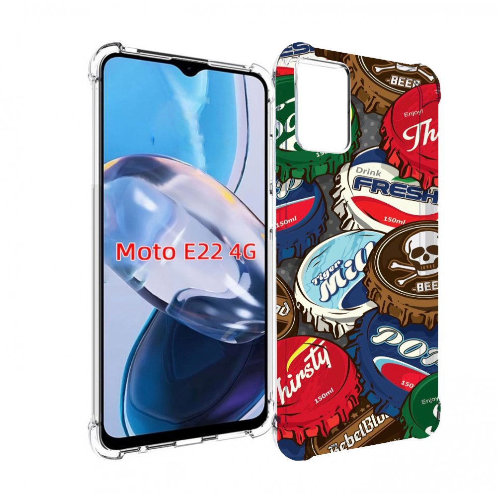 

Чехол MyPads крышки от баночек для Motorola Moto E22 4G / E22i 4G, Прозрачный, Tocco