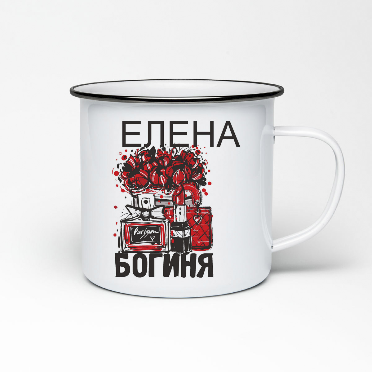 

Кружка металлическая CoolPodarok Богиня Елена