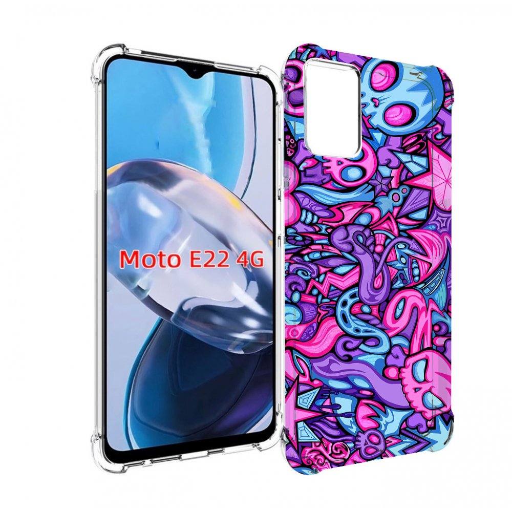 

Чехол MyPads крутой-паттерн для Motorola Moto E22 4G / E22i 4G, Прозрачный, Tocco