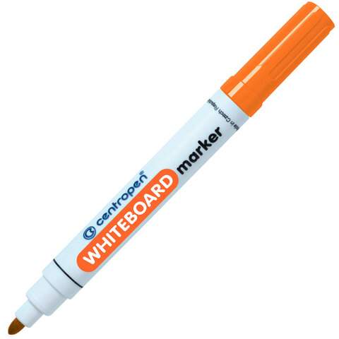 

Маркер стираемый для белых досок CENTROPEN "Dry-Wipe" арт. 152015, 10 шт., Оранжевый