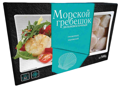 фото Гребешок морской аквапродукт замороженный 275 г aqua produkt