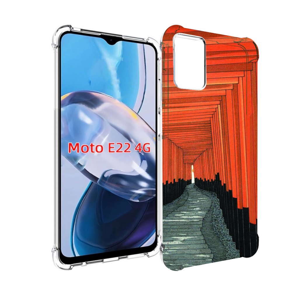 

Чехол MyPads красный коридор для Motorola Moto E22 4G / E22i 4G, Прозрачный, Tocco