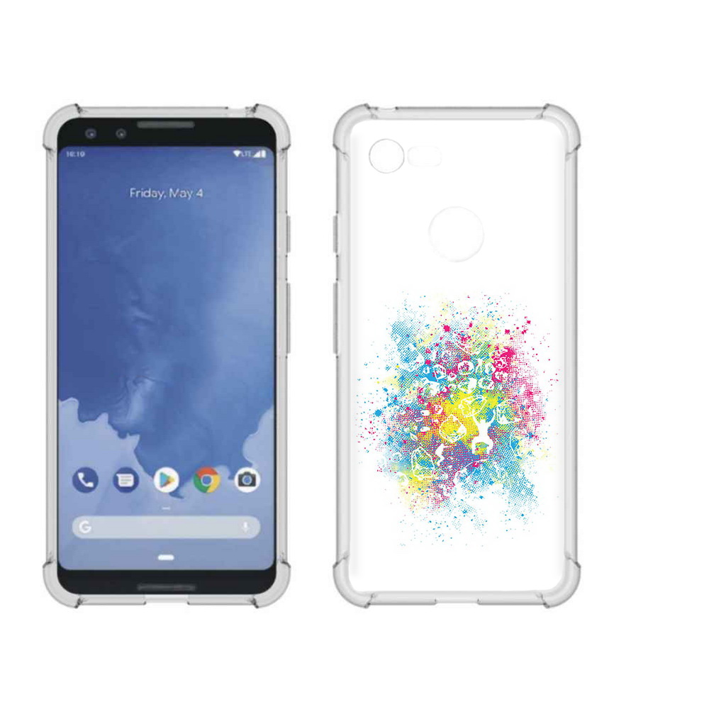 

Чехол MyPads Tocco для Google Pixel 3 акварель абстракция, Прозрачный, Tocco