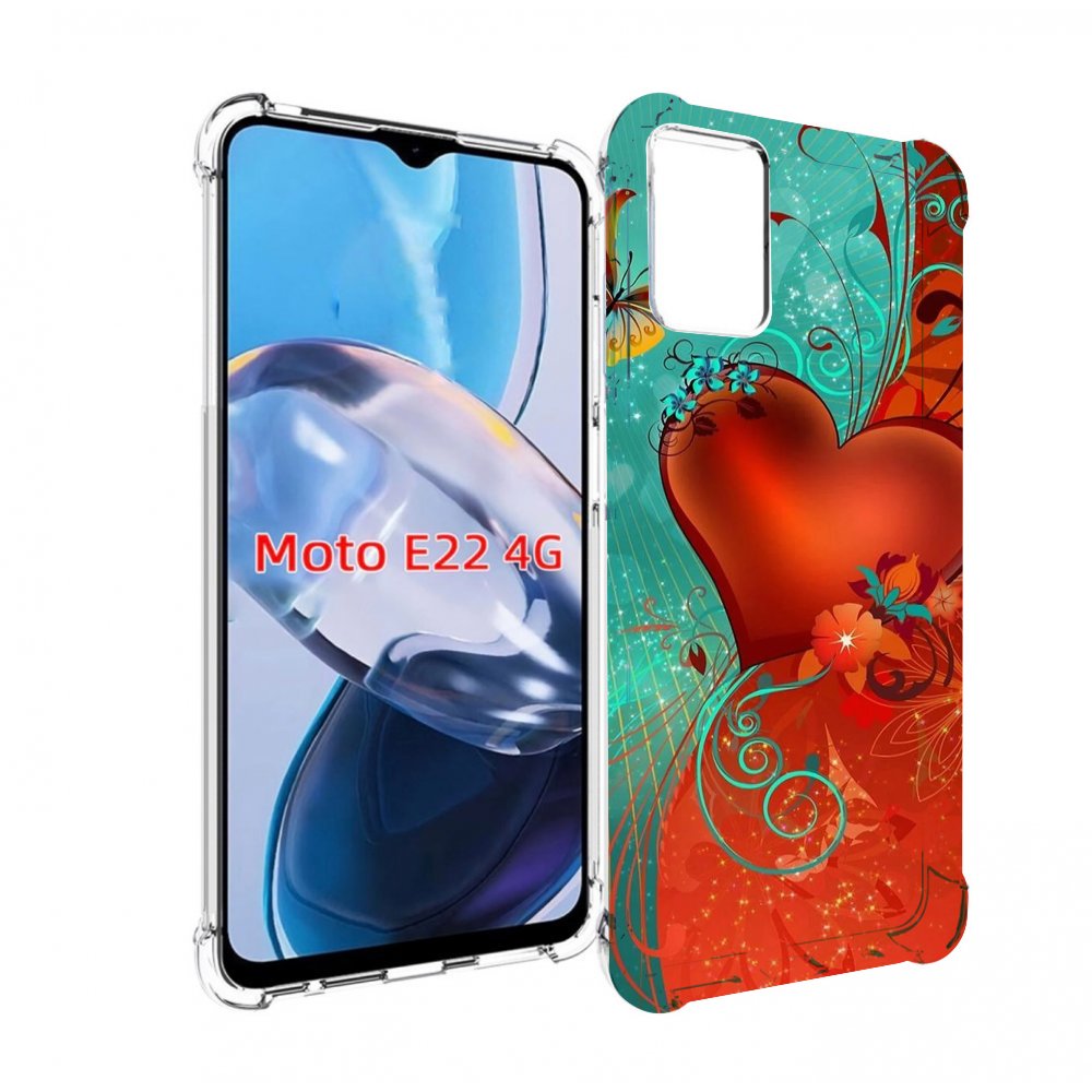 

Чехол MyPads красивые-яркие-сердечки для Motorola Moto E22 4G / E22i 4G, Прозрачный, Tocco