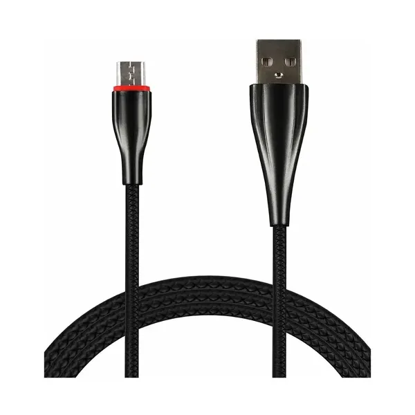 фото Кабель usb wiiix cb340-utc-10b usb-type-c; data; оплетка: пластик с тиснением; черный, 1м