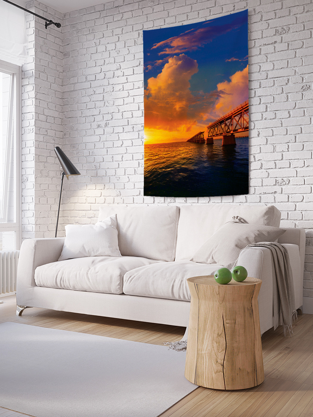 

Вертикальное фотопанно на стену JoyArty Мост через океан 150x200 см, Мост через океан