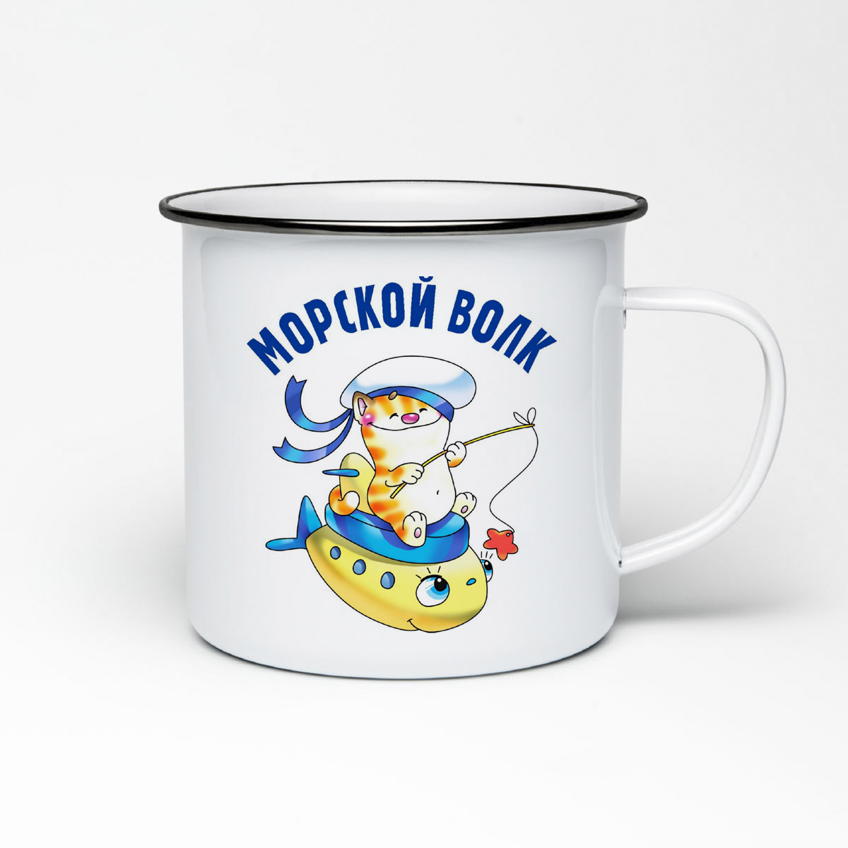 

Кружка металлическая CoolPodarok Морской волк 23 февраля