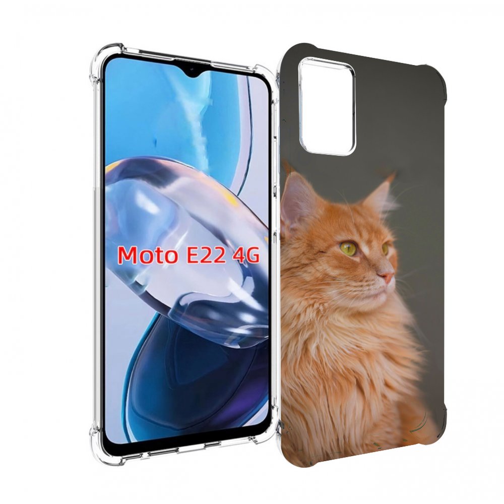 

Чехол MyPads кошка меин кун 1 для Motorola Moto E22 4G / E22i 4G, Прозрачный, Tocco