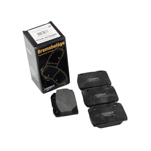 Колодки дискового тормоза, комплект Zommer 2101-3501090-00 2101-3501090 2101-07 пер (к-т)