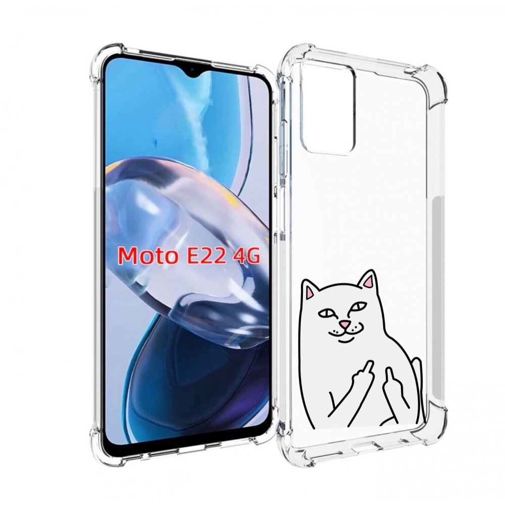 

Чехол MyPads котяра для Motorola Moto E22 4G / E22i 4G, Прозрачный, Tocco