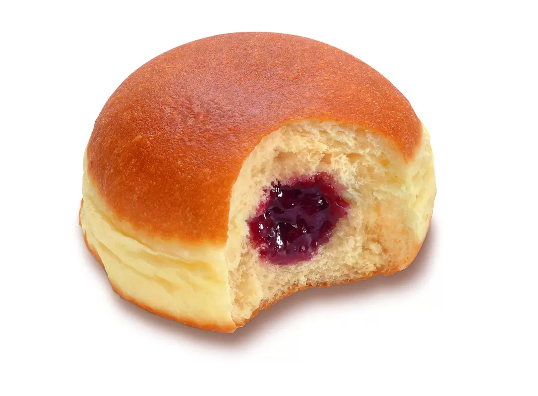 

Пончик с черничной начинкой +-100 г