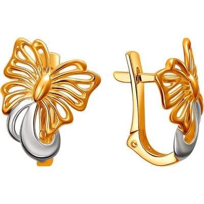 Серьги из красного золота Эстет 01С0112316Р