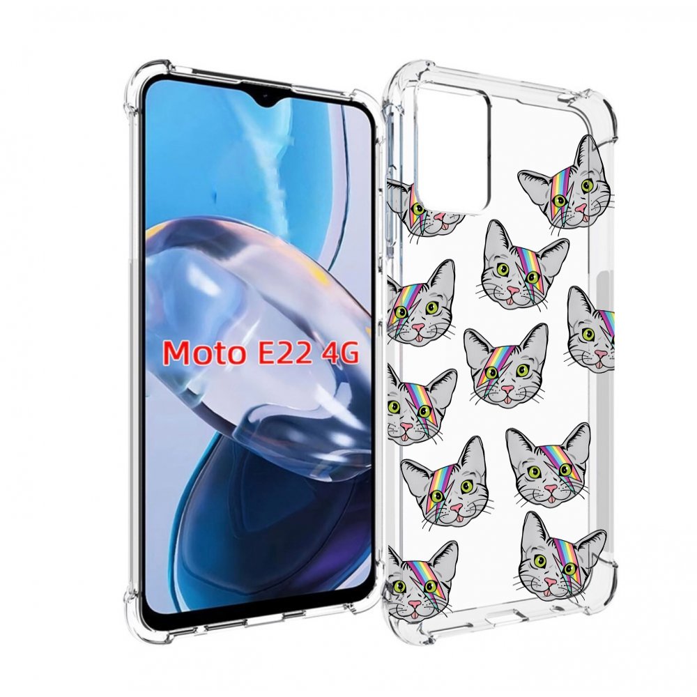 

Чехол MyPads кот-с-молнией-на-лбу для Motorola Moto E22 4G / E22i 4G, Прозрачный, Tocco