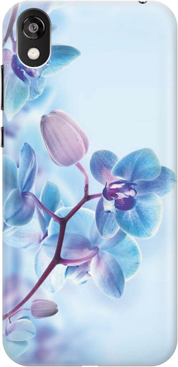 

Чехол на Honor 8S/Huawei Y5 (2019) "Синий цветок на синем", Голубой;синий, 362