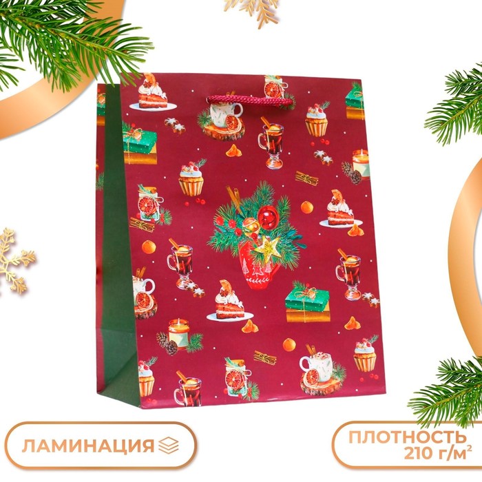 

Пакет UPAK LAND Новгодние сладости 18 х 22,3 х 10 см 1 шт