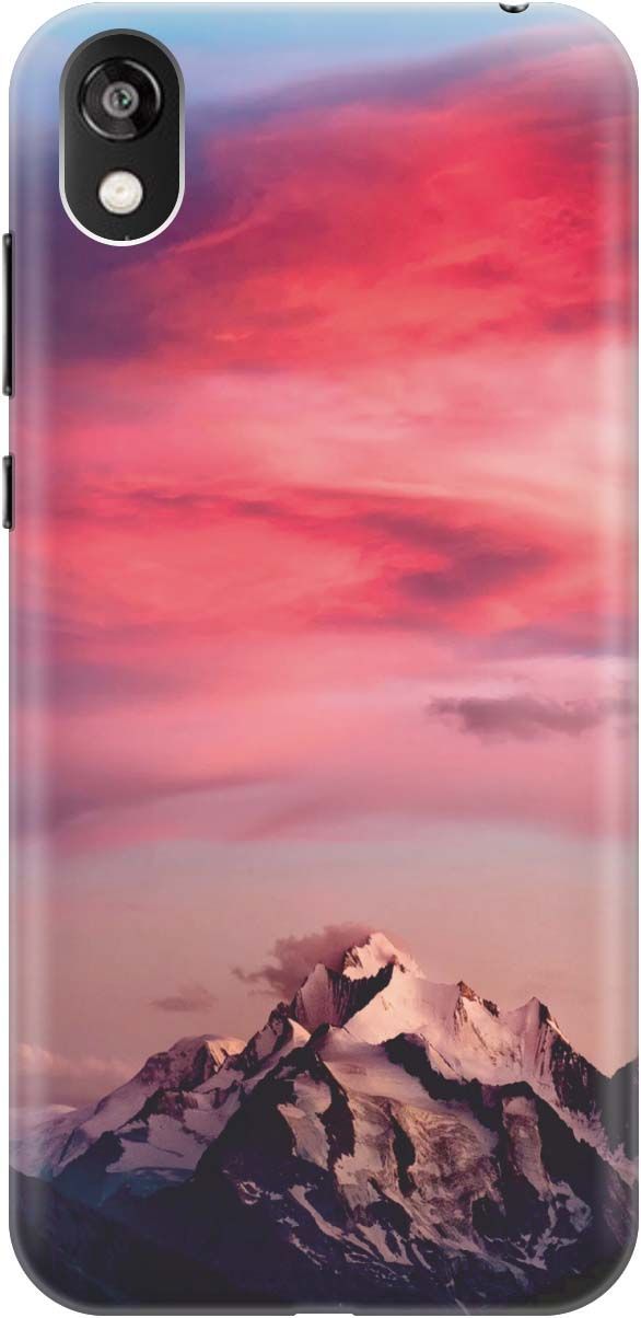 

Чехол на Honor 8S/Huawei Y5 (2019) с принтом "Горы и небо", Коричневый;розовый, 362