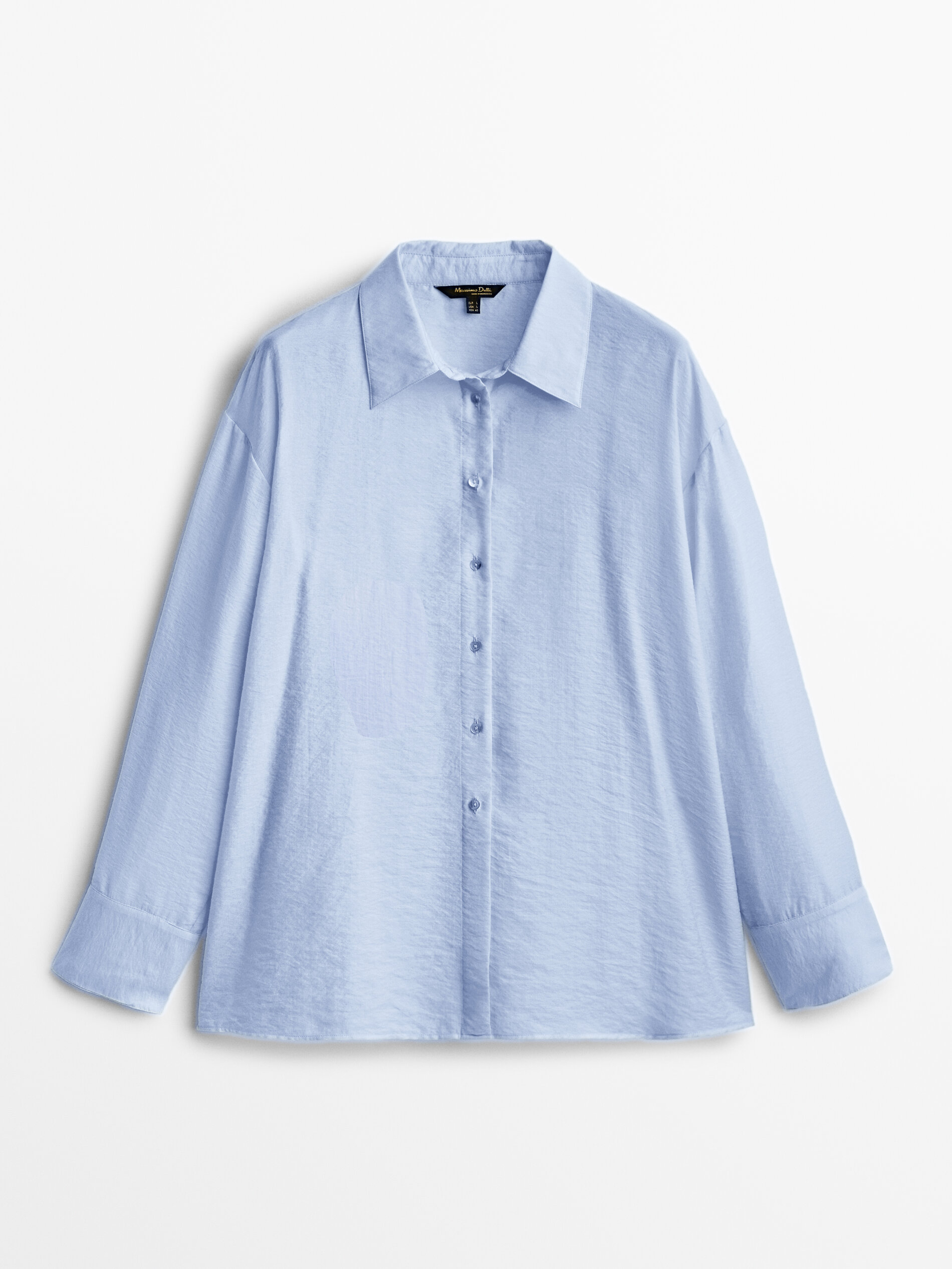 

Блуза женская Massimo Dutti 05114534406 синяя M, 05114534406