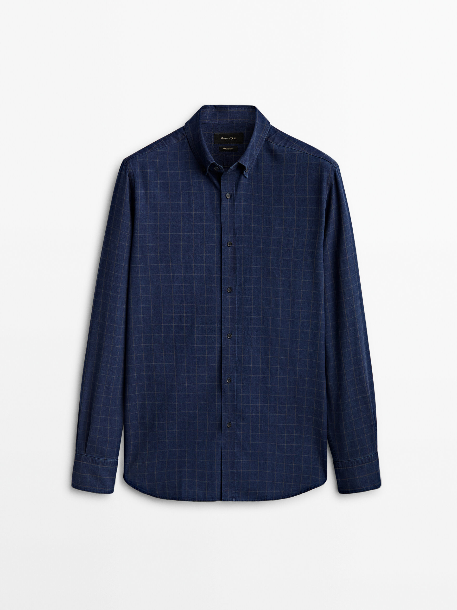 

Рубашка мужская Massimo Dutti 00119326420 голубая XL, 00119326420