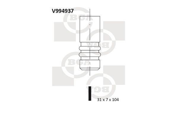 

Впускной клапан BGA V994937