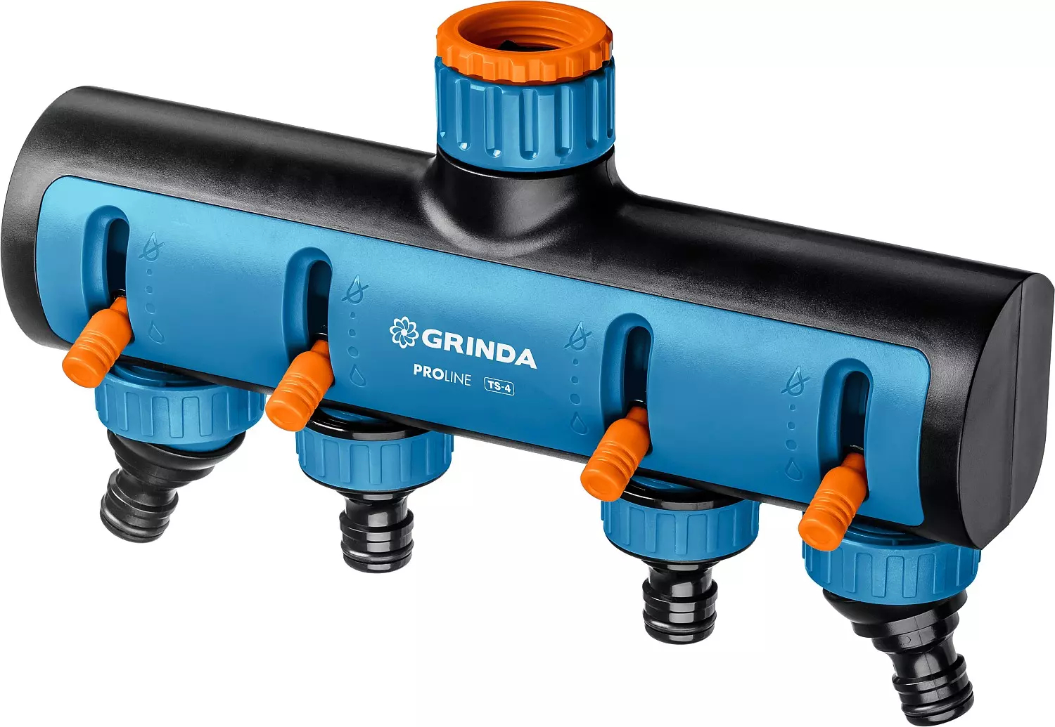 

Поливочные распределители GRINDA PROLine TS-4 четырехканальный, с внутренней резьбой 3/4-