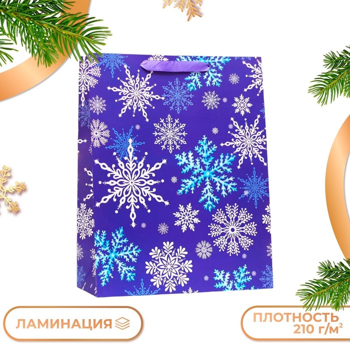

Пакет UPAK LAND Снежинки 33 х 42,5 х 15 см 1 шт