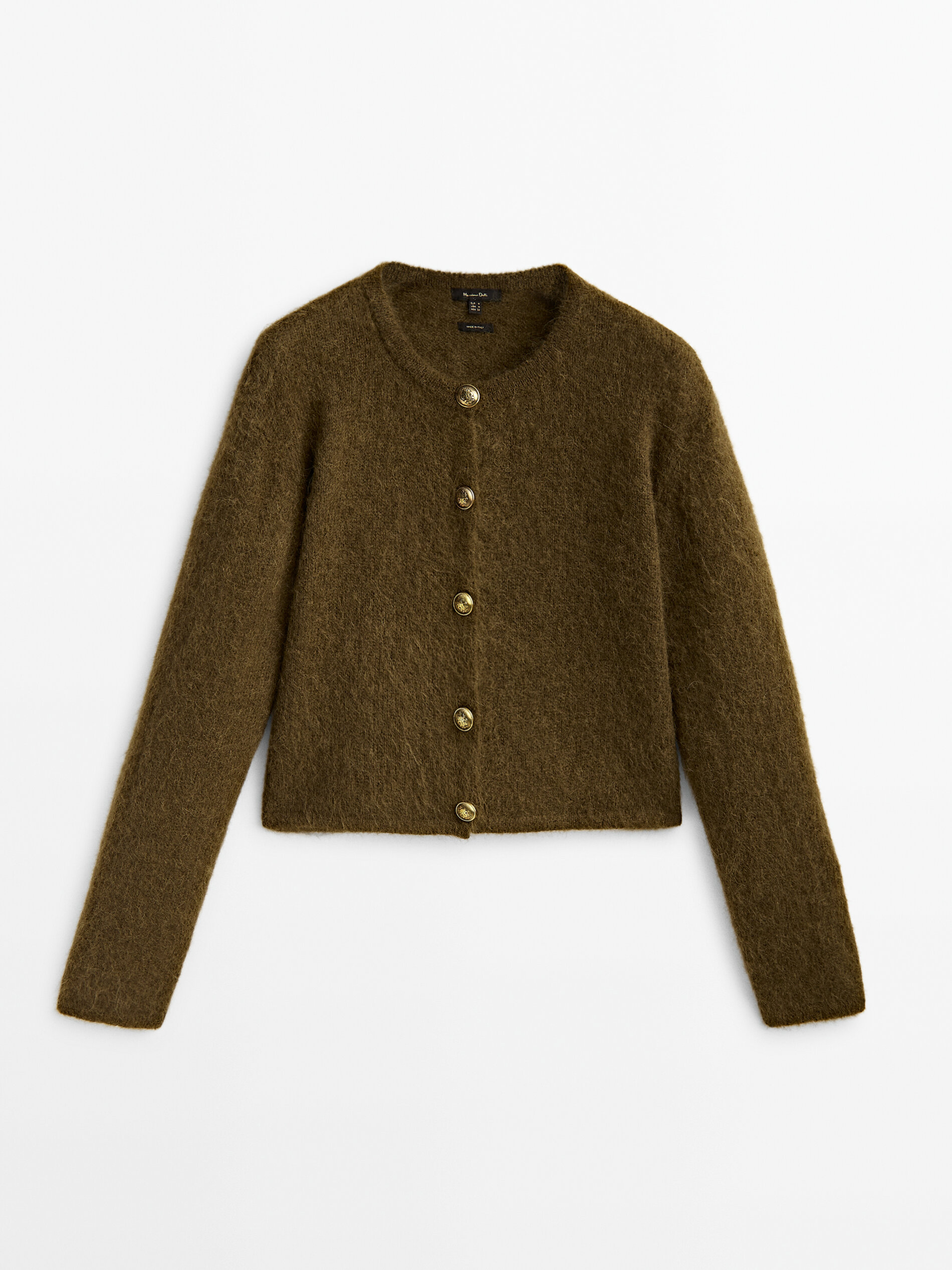 

Кардиган женский Massimo Dutti 05750644505 хаки M, 05750644505