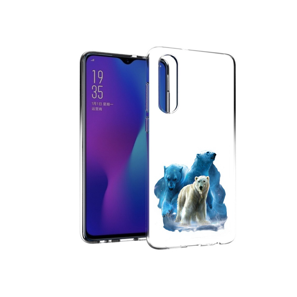

Чехол MyPads Tocco для Huawei P30 полярный медведь, Прозрачный, Tocco