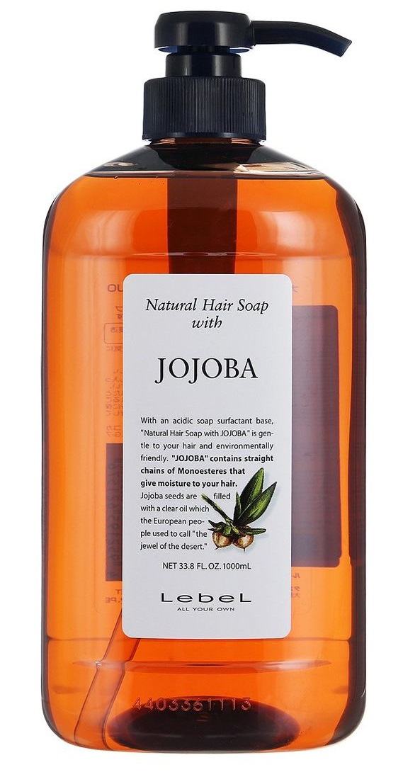 Шампунь с маслом жожоба Lebel Natural Hair Soap Jojoba, 1000 мл восстанавливающий шампунь с кератином и маслом опунции hair superfood