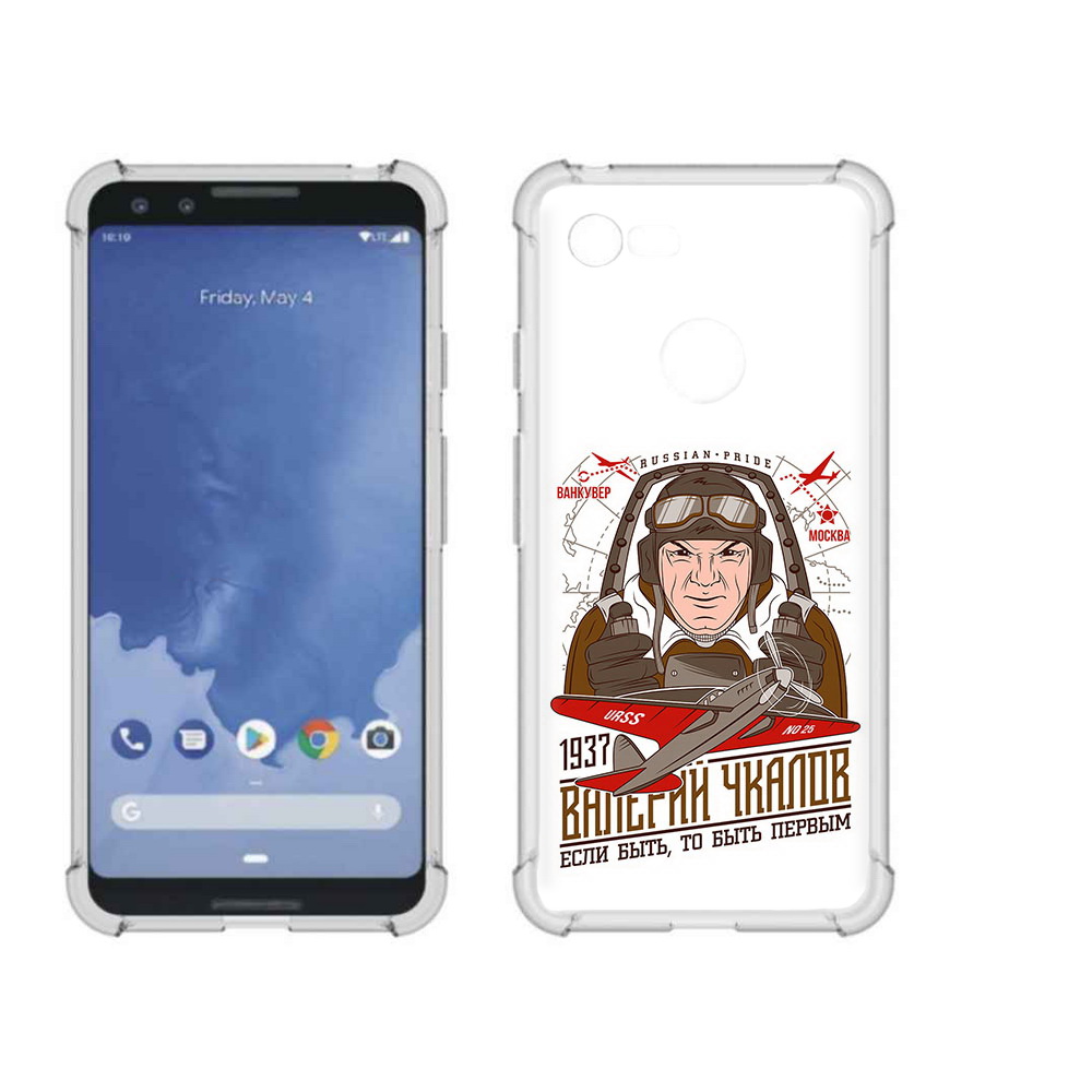 

Чехол MyPads Tocco для Google Pixel 3 Чкалов, Прозрачный, Tocco