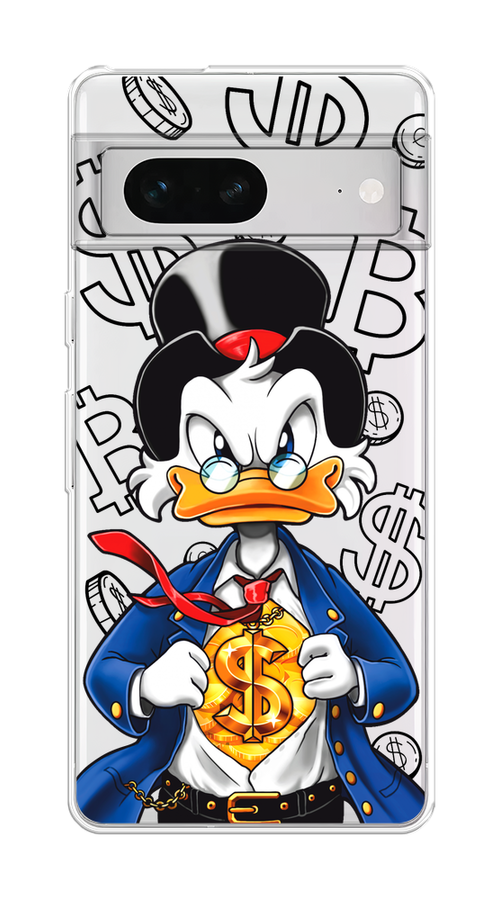 

Чехол на Google Pixel 7 "Scrooge Goldman", Черный;белый;синий, 271250-1