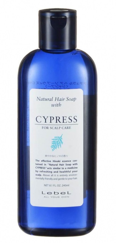 Шампунь с маслом японского кипариса (хиноки) Lebel Natural Hair Soap Cypress, 240 мл davines spa шампунь уплотняющий replumping natural tech 250 мл