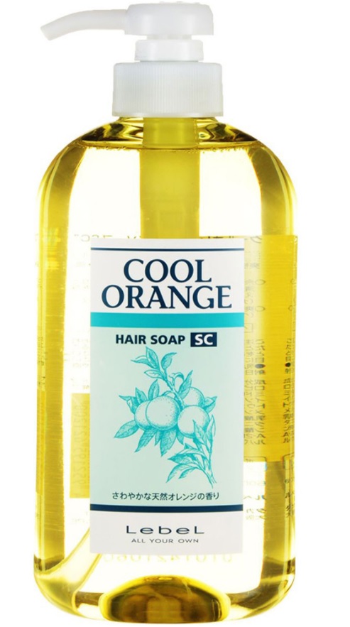 Шампунь для волос Lebel Супер Холодный Апельсин Cool Orange Hair Soap Super Cool, 600 мл janeke щетка super brush the original для волос малиновая с желтым 20 3 x 8 5 x 3 1 см