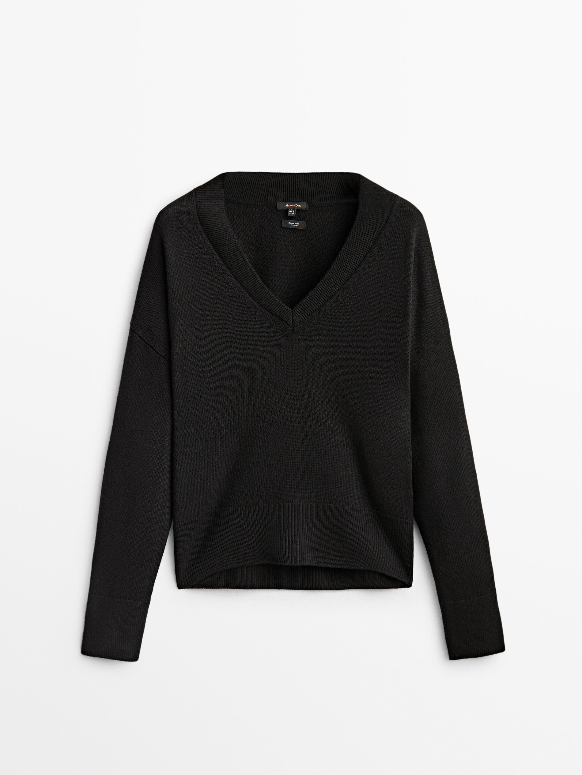 

Пуловер женский Massimo Dutti 05719648800 черный XS, 05719648800