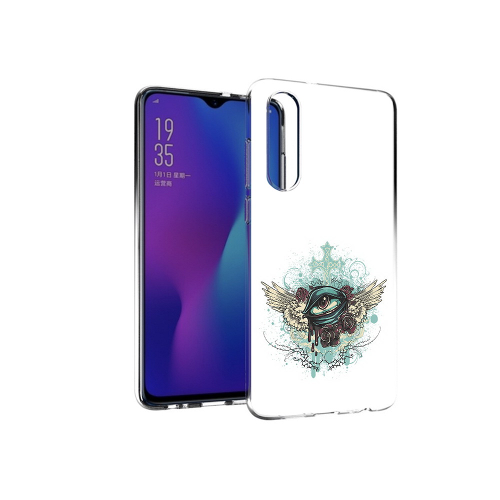 

Чехол MyPads Tocco для Huawei P30 плачущий глаз с крыльями, Прозрачный, Tocco