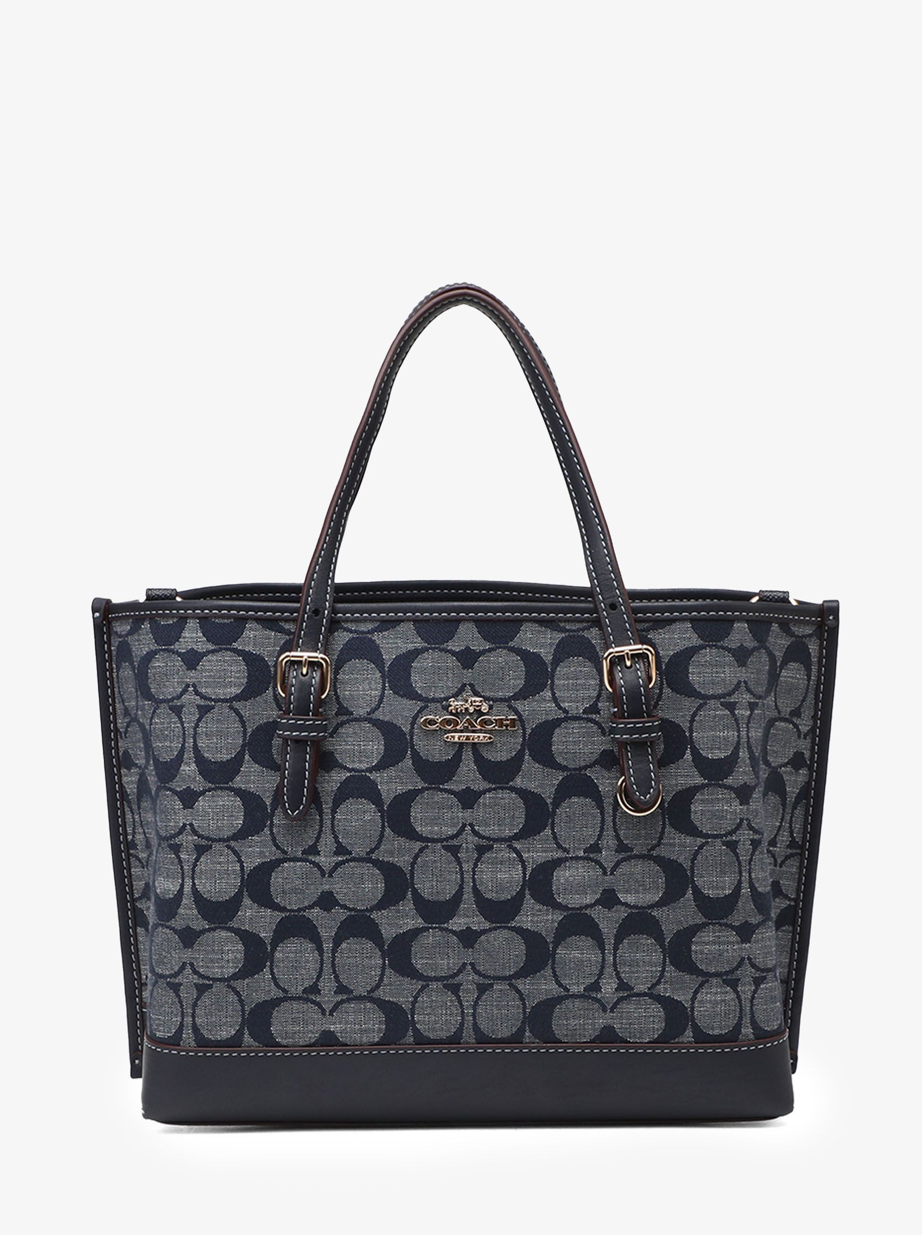 

Сумка женская Coach Mollie_CH0338 темно-синяя, Бежевый, Mollie_CH0338