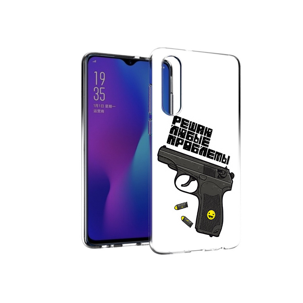 

Чехол MyPads Tocco для Huawei P30 пистолет против проблем, Прозрачный, Tocco