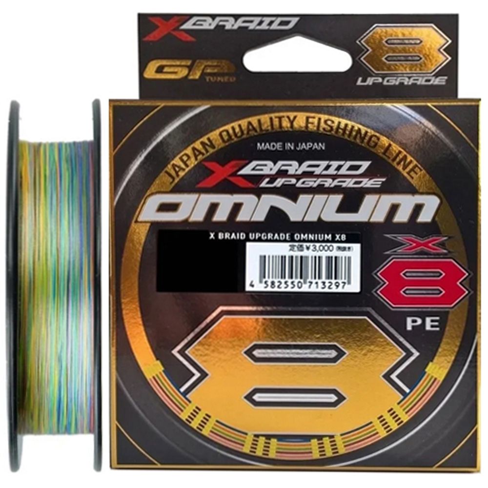 

Шнур YGK X-Braid UPGRADE OMNIUM X8 200m #3.0 0.296mm 55lb 25.0kg, X-Braid UPGRADE OMNIUM X8