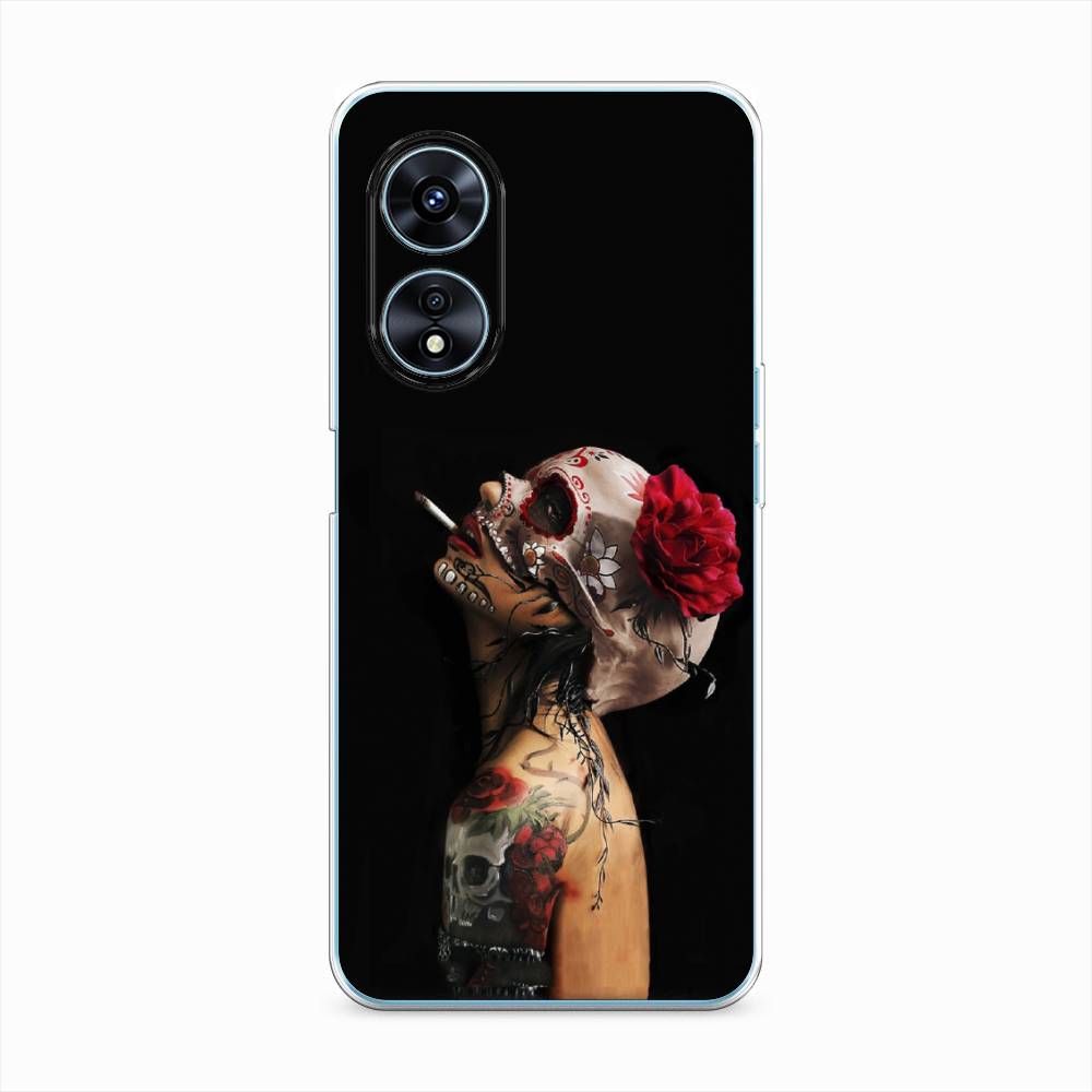 

Чехол Awog "Девушка с черепом" для Oppo A97, 2511050-9