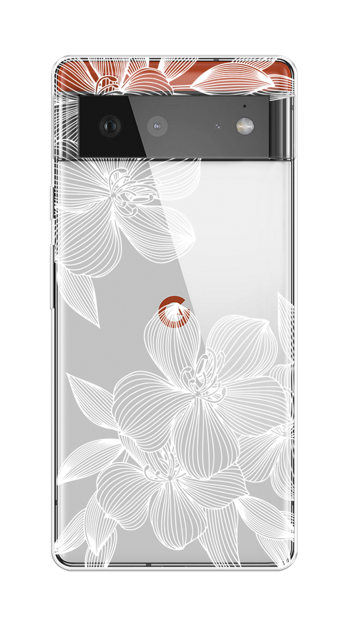 

Чехол на Google Pixel 6 "Крокус", Белый;прозрачный, 270850-1