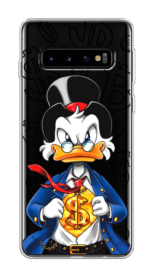 

Чехол на Samsung Galaxy S10 "Scrooge Goldman", Черный;белый;синий, 27050-1