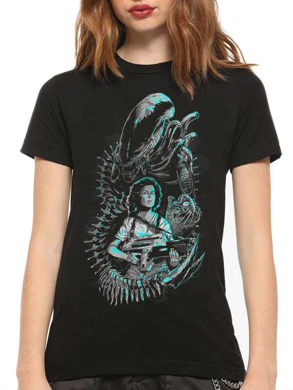 

Футболка женская DreamShirts Studio Чужой - Alien ALI-132425-1 черная 2XL, Черный, Чужой - Alien ALI-132425-1