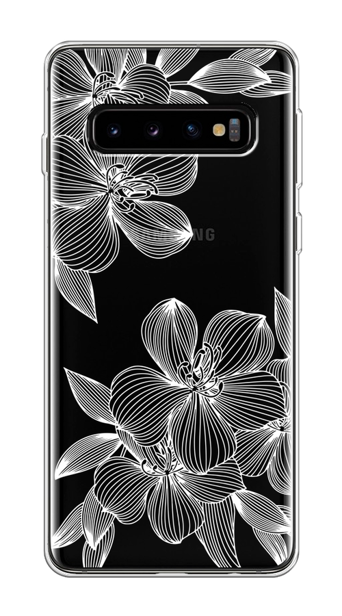 

Чехол на Samsung Galaxy S10 "Крокус", Белый;прозрачный, 27050-1