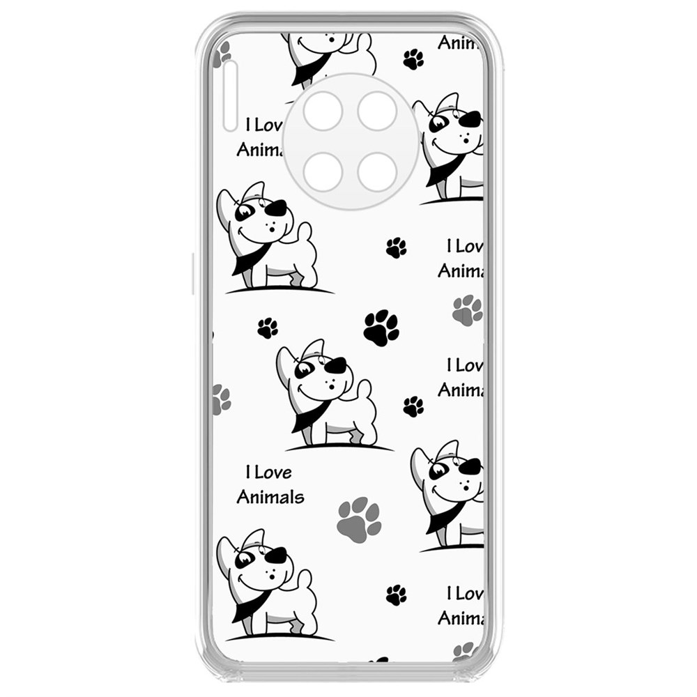 Чехол-накладка Собаки паттерн 2 для Huawei Mate 30