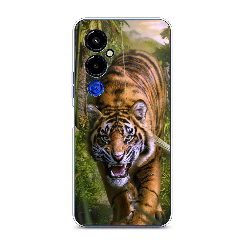

Чехол для Tecno Pova 4 Pro "Тигр в джунглях 2", Оранжевый;зеленый, 302650-1