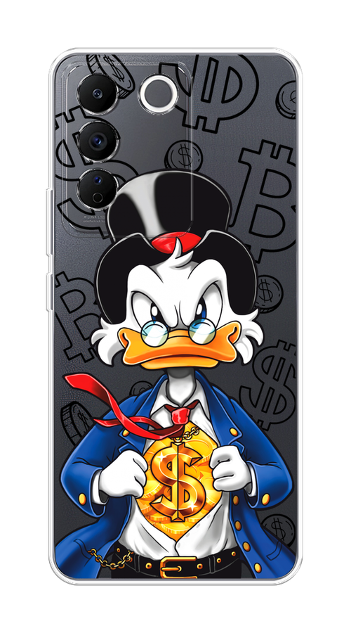 

Чехол на Vivo V27e "Scrooge Goldman", Черный;белый;синий, 268350-1