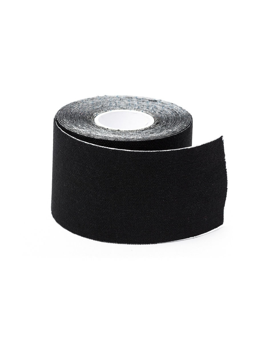 фото Тейп кинезиологический g-tape black без коробки 5см х 5м